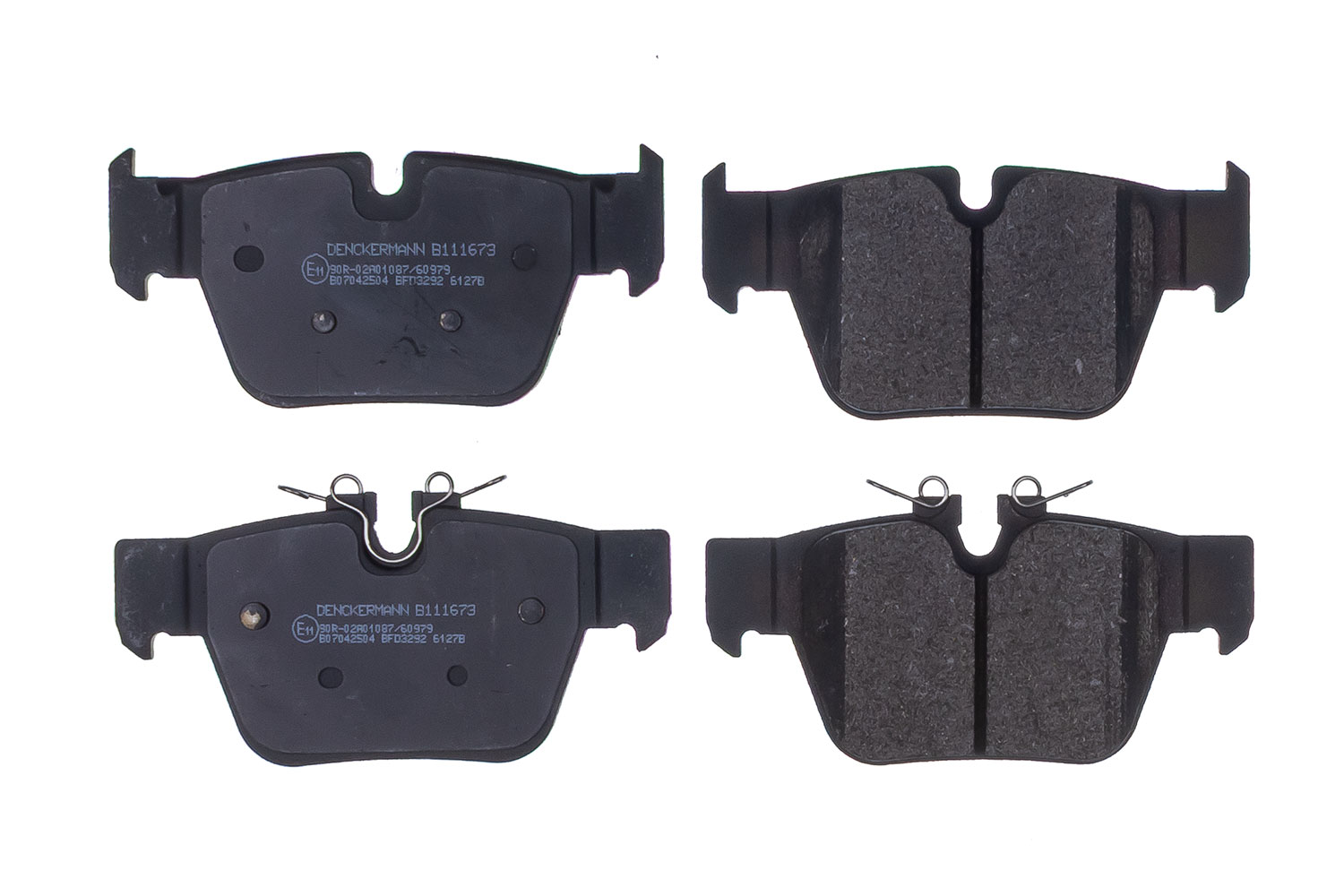 DENCKERMANN Bremseklodser B111673 bagaksel for MINI