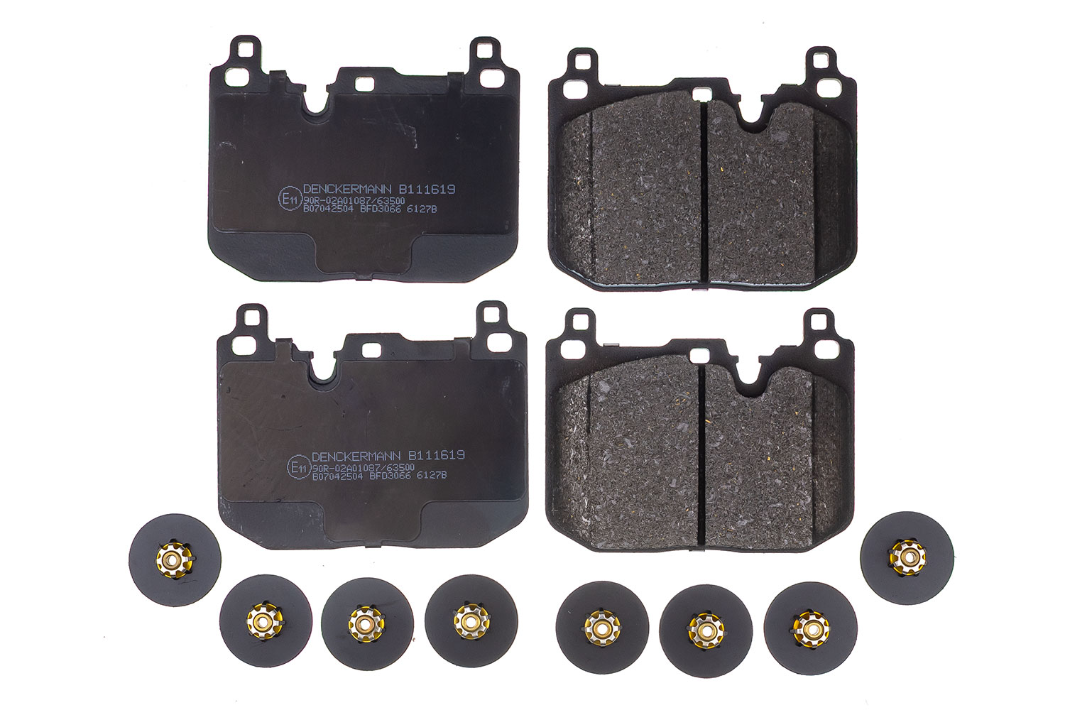DENCKERMANN Bremseklodser B111619 foraksel for MINI