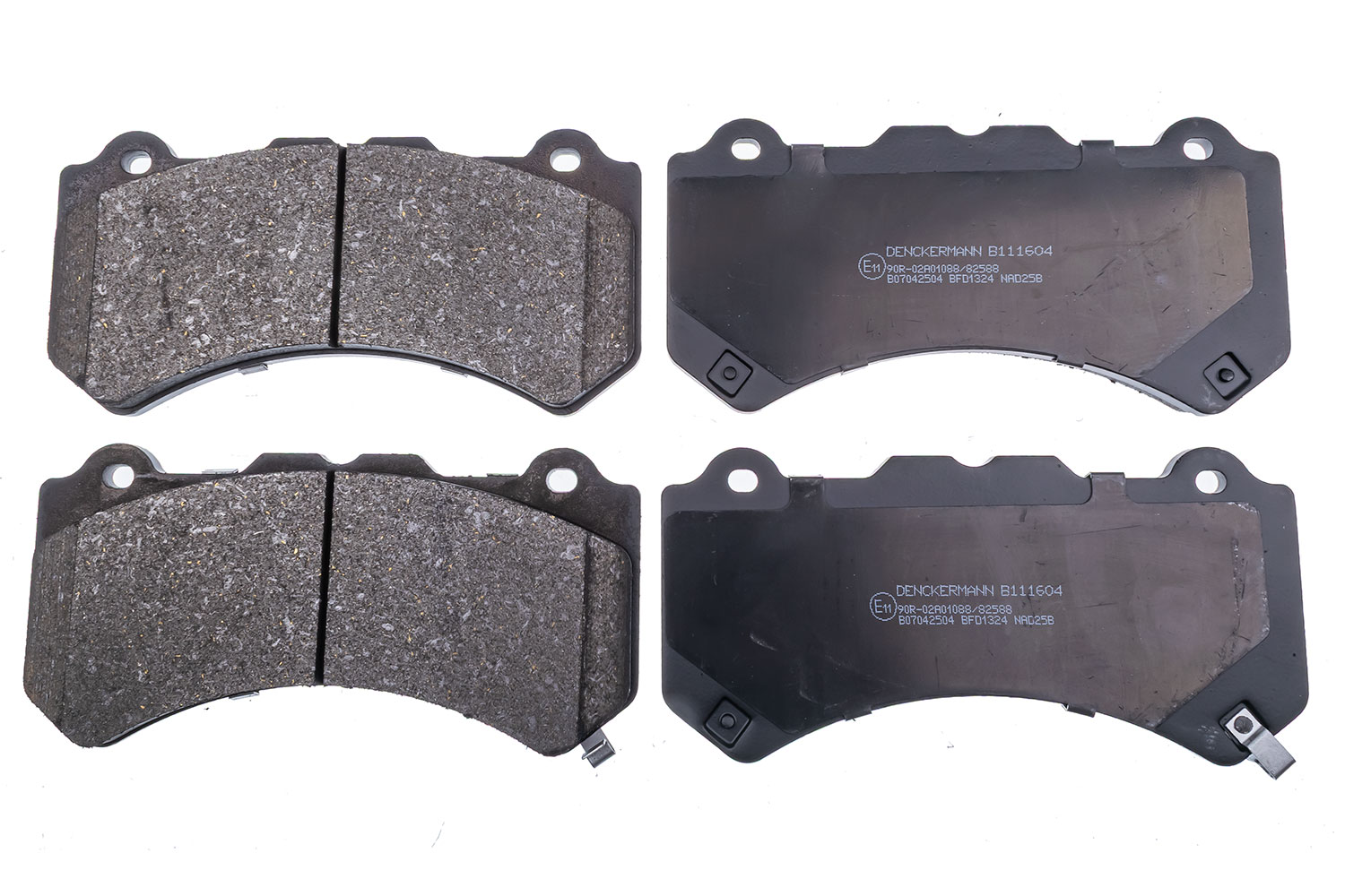 DENCKERMANN Bremseklodser B111604 foraksel for NISSAN