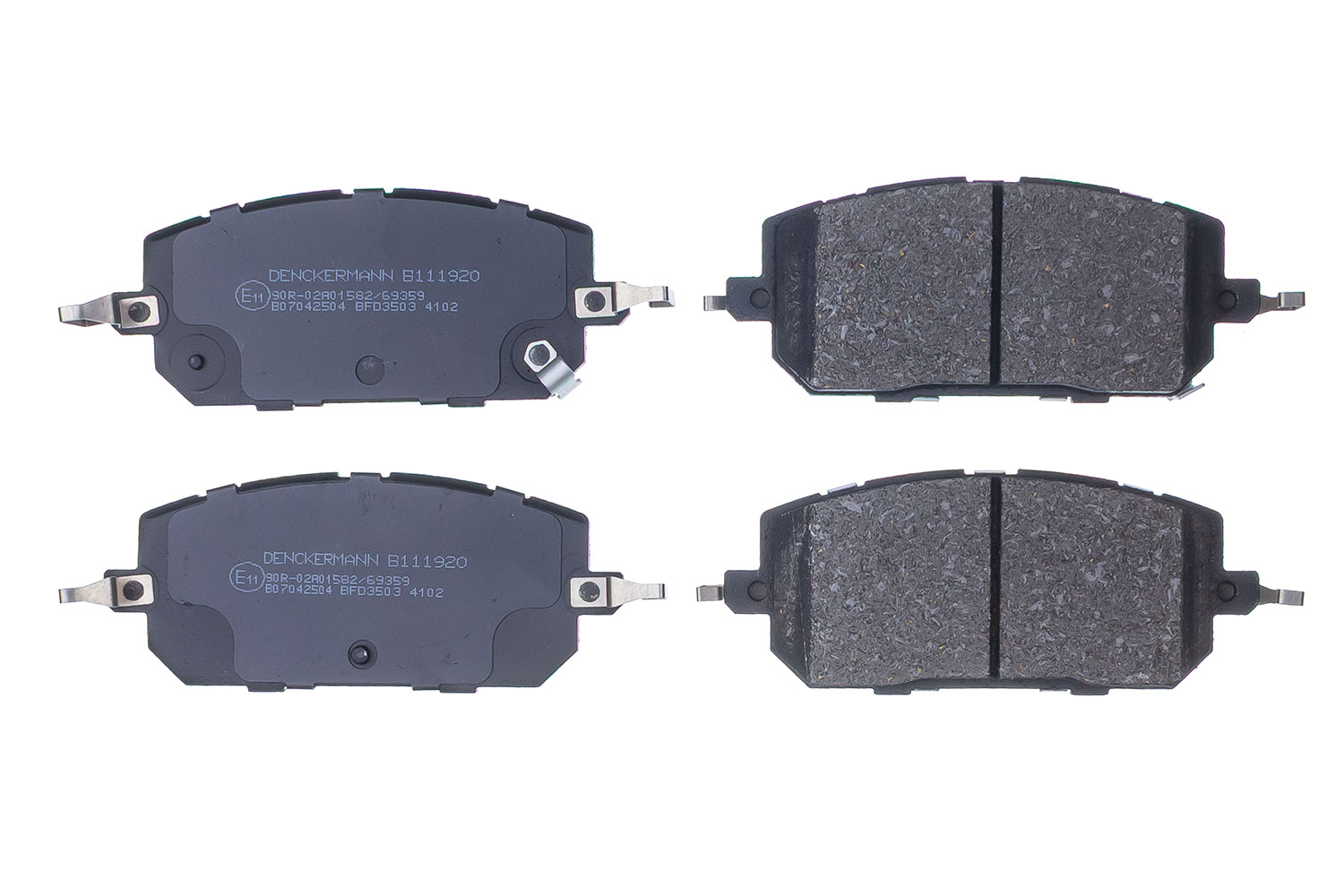 DENCKERMANN Bremseklodser B111920 foraksel for MAZDA MAZDA (CHANGAN)