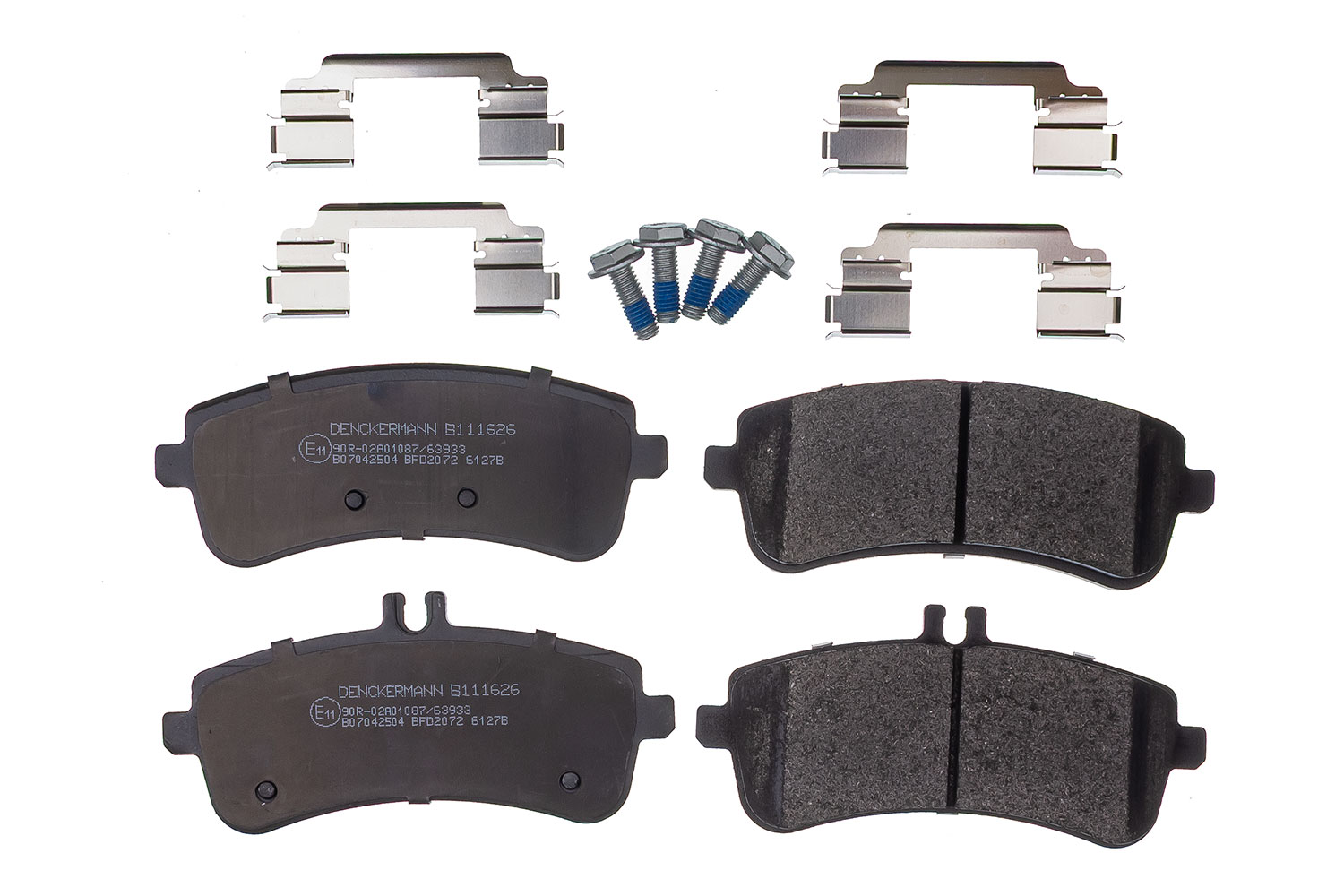 DENCKERMANN Bremseklodser B111626 bagaksel for MERCEDES-BENZ