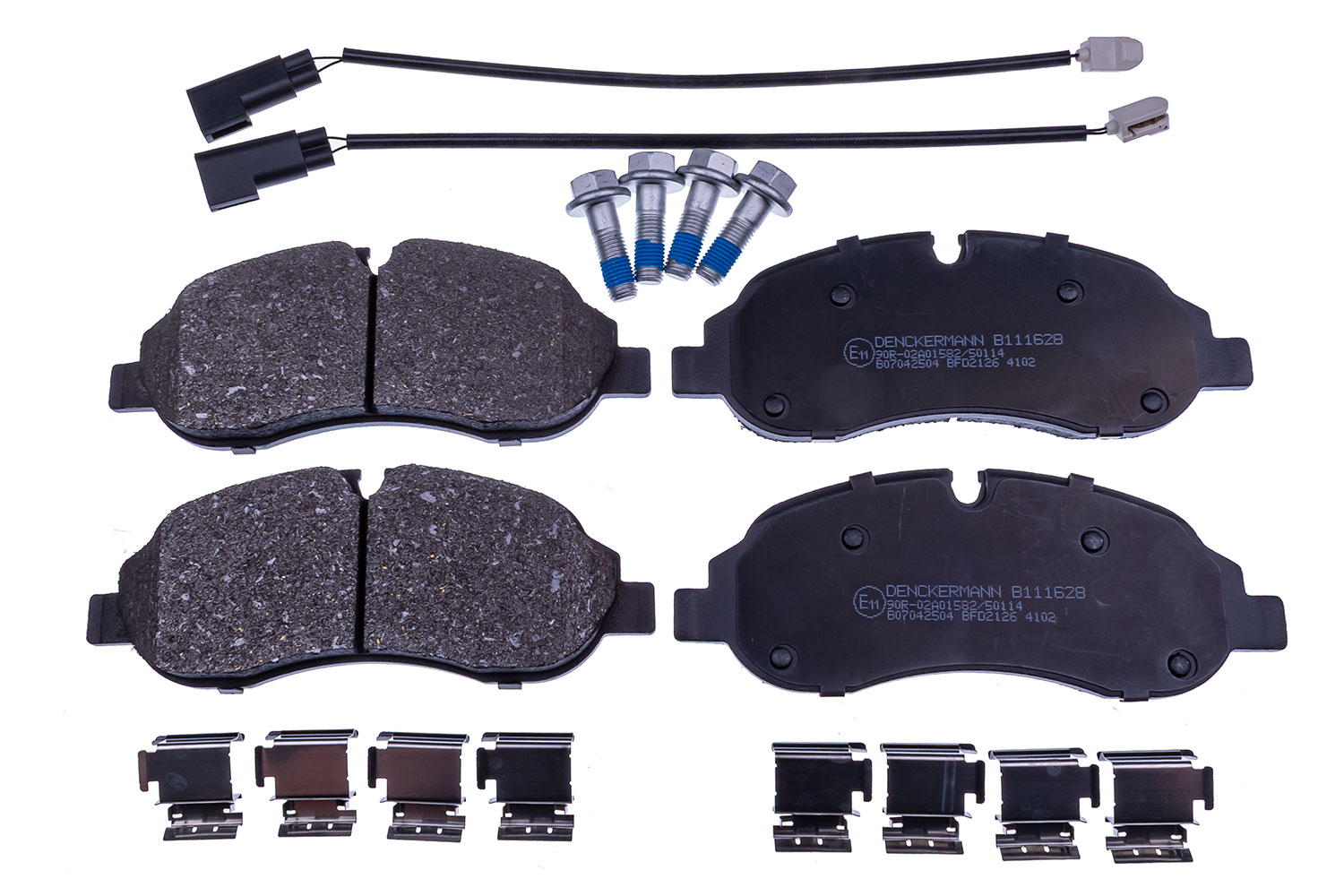 DENCKERMANN Bremseklodser B111628 foraksel for FORD