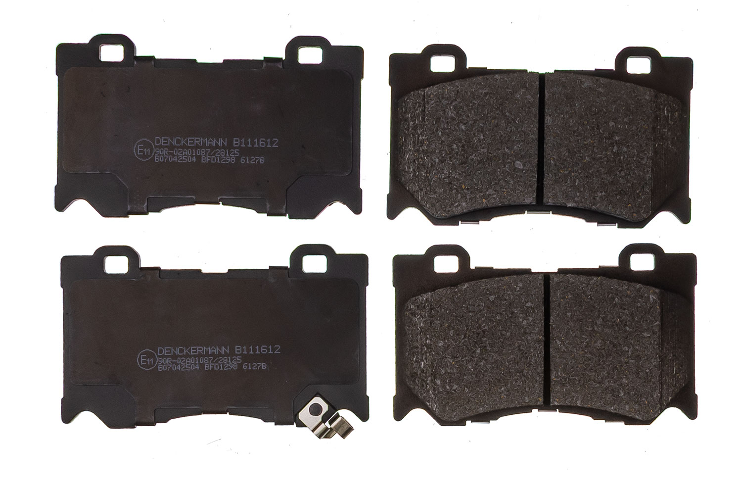 DENCKERMANN Bremseklodser B111612 foraksel for INFINITI NISSAN
