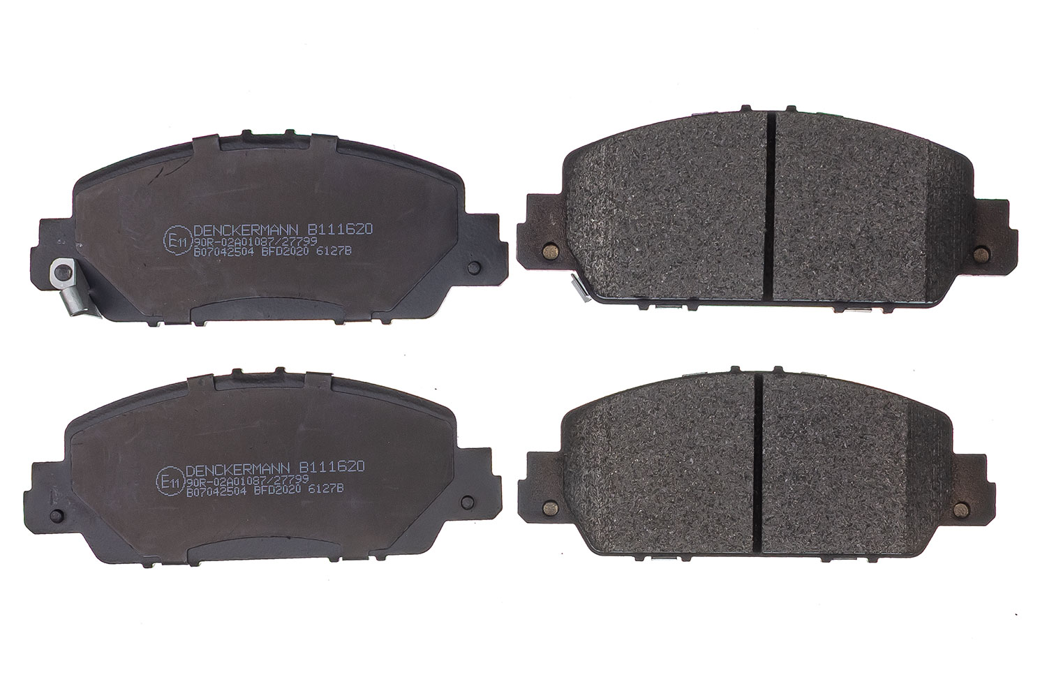 DENCKERMANN Bremseklodser B111620 foraksel for HONDA