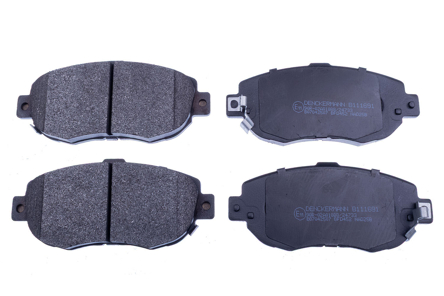 DENCKERMANN Bremseklodser B111691 foraksel for NISSAN TOYOTA LEXUS