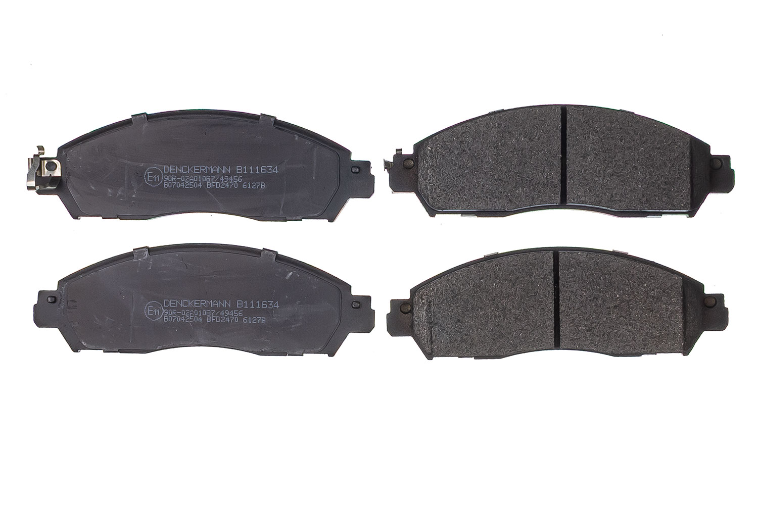 DENCKERMANN Bremseklodser B111634 foraksel for RENAULT NISSAN