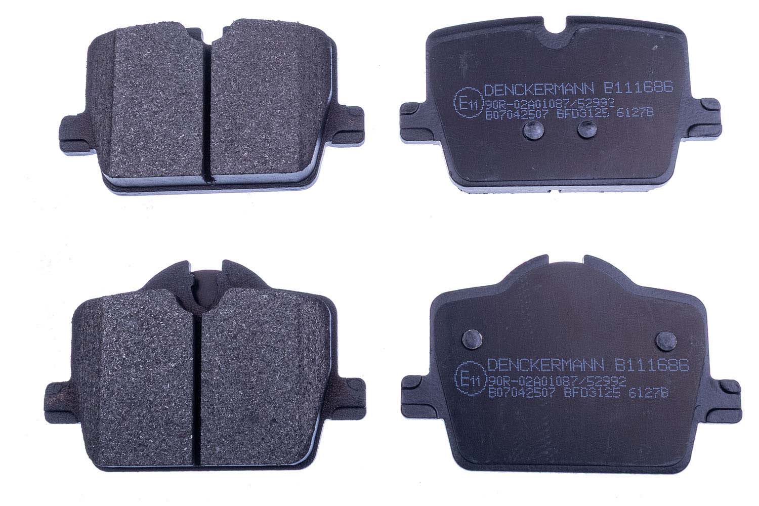 DENCKERMANN Bremseklodser B111686 bagaksel for BMW TOYOTA