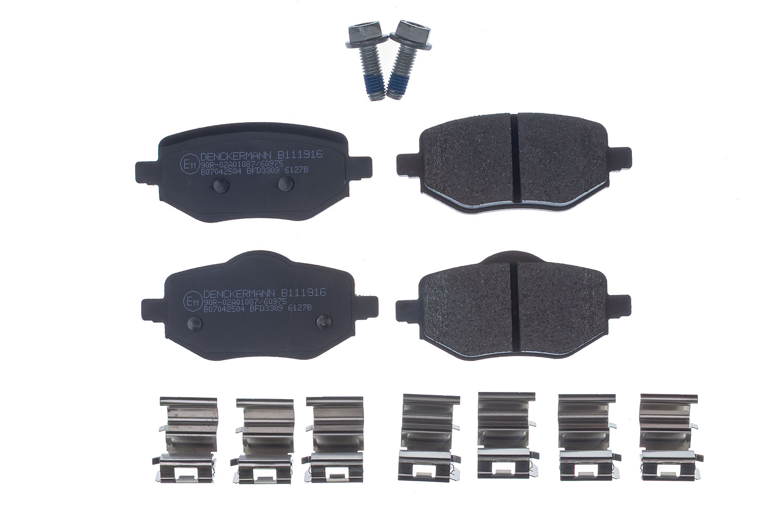 DENCKERMANN Bremseklodser B111916 bagaksel for DS PEUGEOT