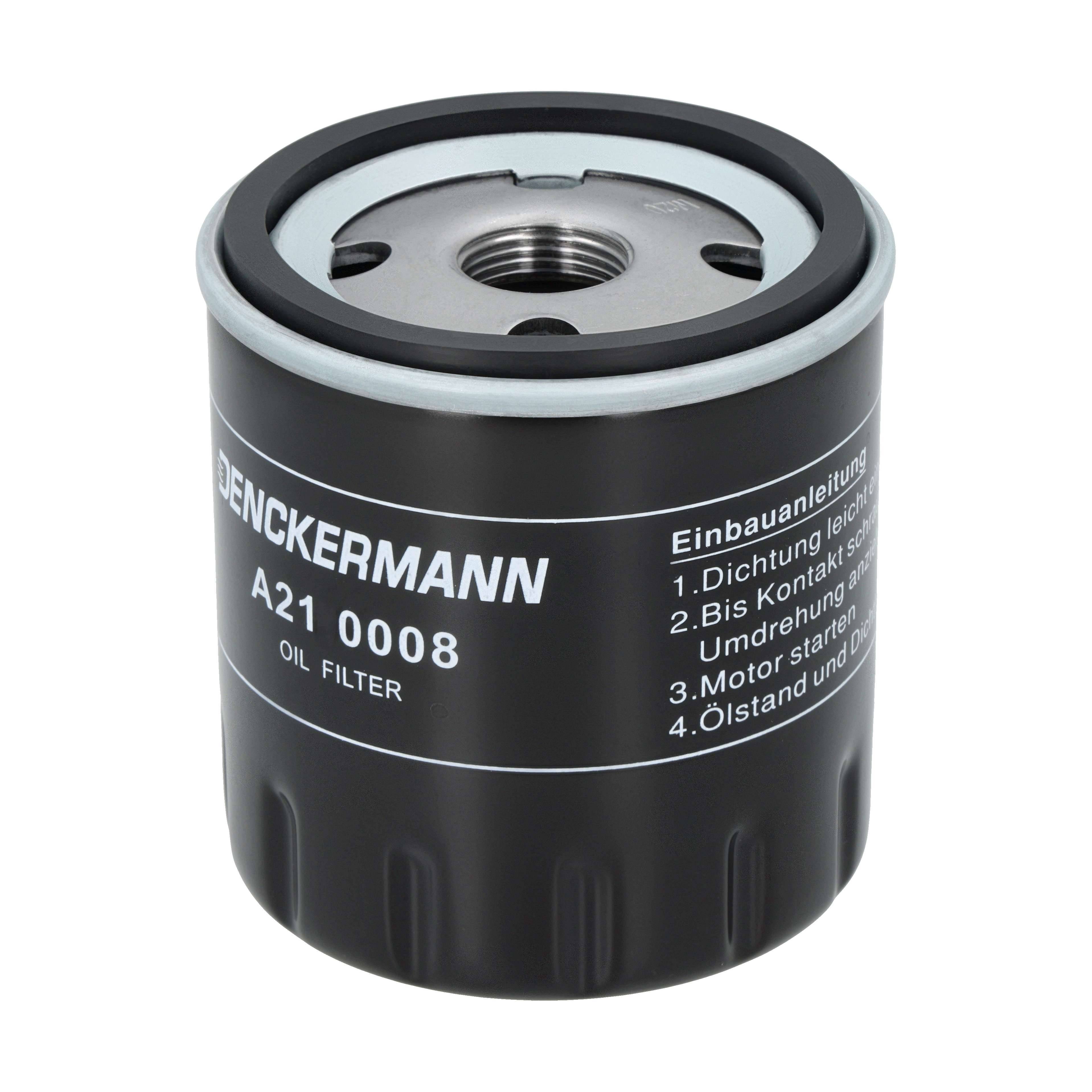 DENCKERMANN Oliefilter a210008 Påskruet 89mm M20X1.5 for CITROËN PEUGEOT DAF PIAGGIO OPEL FORD LANCIA FIAT ALFA ROMEO SSANGYONG HYUNDAI TALBOT DAIHAT