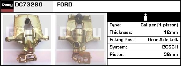 DELCO REMY Bremsekaliper dc73280 for FORD