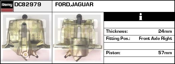 DELCO REMY Bremsekaliper dc82979 for FORD JAGUAR