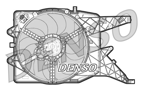 Ventilator, motorkøling, DENSO, 405 mm, b.la. til Opel, 12 V