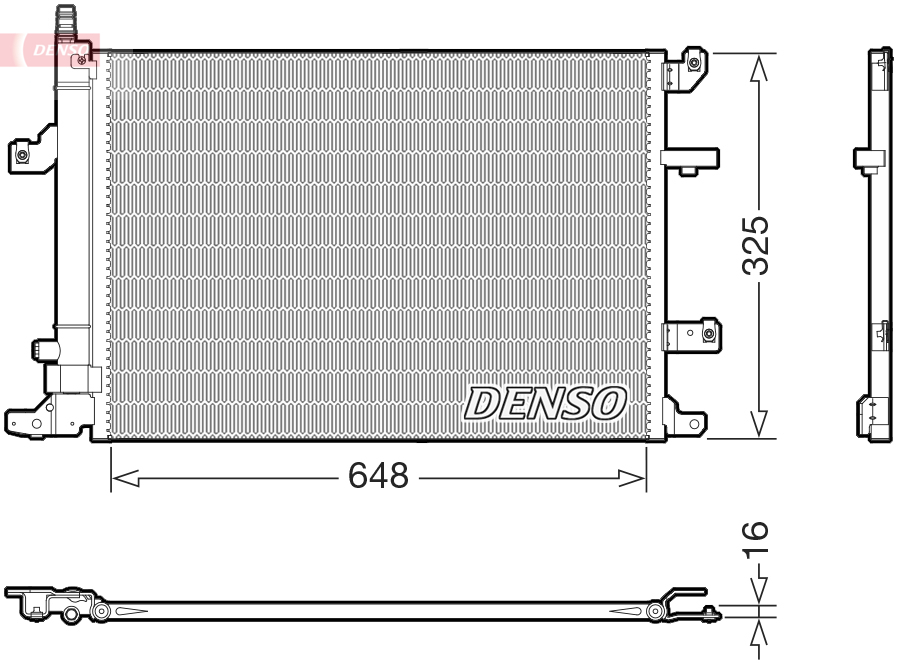 DENSO Kondensor, klimaanlæg dcn33017 for VOLVO