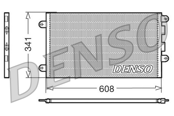 DENSO Kondensor, klimaanlæg dcn01012 for FIAT ALFA ROMEO