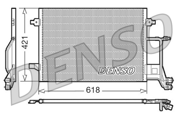 DENSO Kondensor, klimaanlæg dcn02013 for AUDI VAG VW