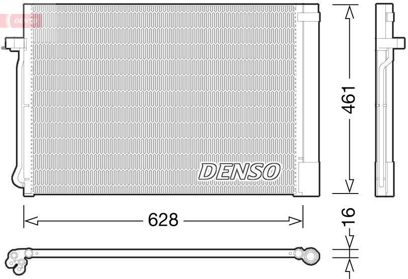 DENSO Kondensor, klimaanlæg dcn05013 for BMW