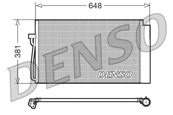DENSO Kondensor, klimaanlæg dcn05017 for BMW MINI