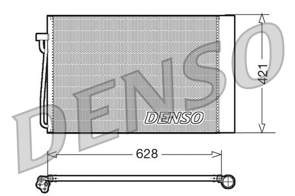 DENSO Kondensor, klimaanlæg dcn05018 for MINI BMW