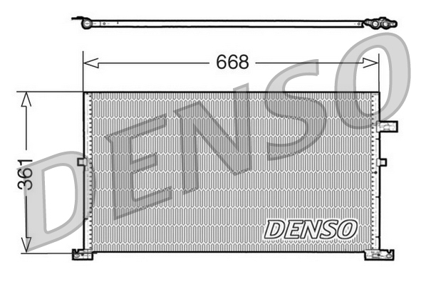 DENSO Kondensor, klimaanlæg dcn10013 for FORD