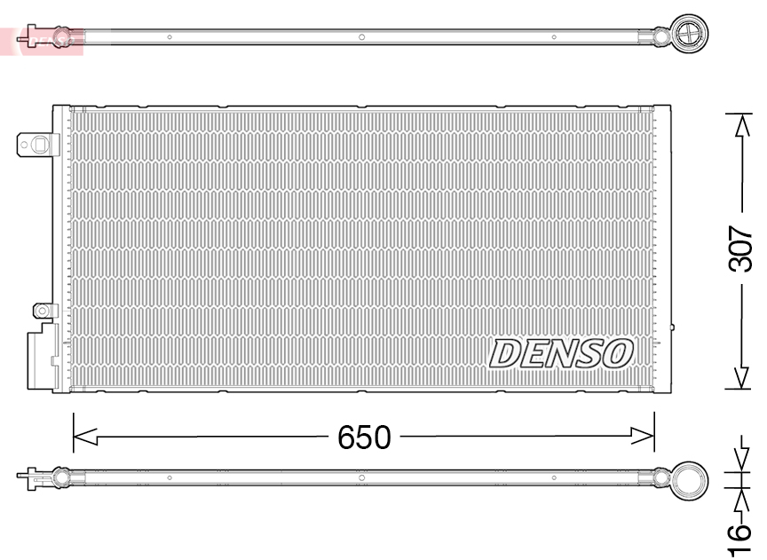 DENSO Kondensor, klimaanlæg dcn15005 for CHEVROLET