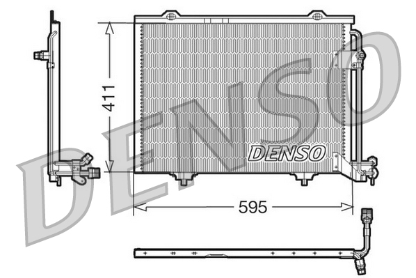 DENSO Kondensor, klimaanlæg dcn17011 for MERCEDES-BENZ