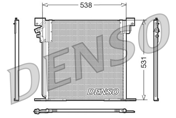 DENSO Kondensor, klimaanlæg dcn17030 for MERCEDES-BENZ
