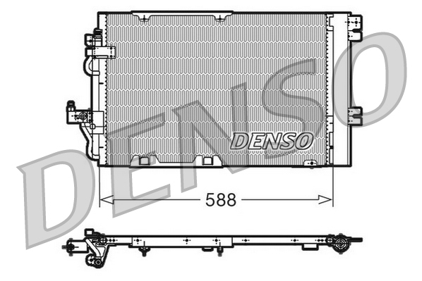 DENSO Kondensor, klimaanlæg dcn20011 for OPEL VAUXHALL