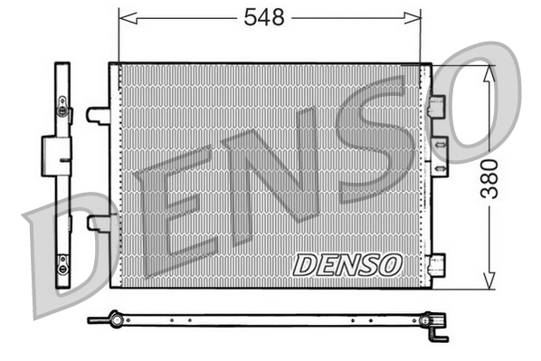 DENSO Kondensor, klimaanlæg dcn23007 for RENAULT