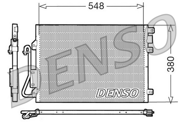 DENSO Kondensor, klimaanlæg dcn23008 for RENAULT