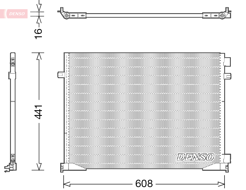 DENSO Kondensor, klimaanlæg dcn23035 for RENAULT OPEL NISSAN