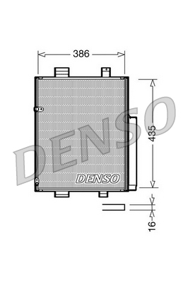 DENSO Kondensor, klimaanlæg dcn35001 for DAIHATSU