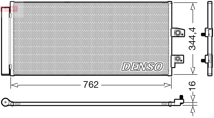 DENSO Kondensor, klimaanlæg dcn33016 for VOLVO