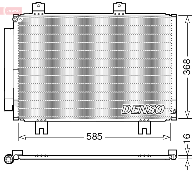 DENSO Kondensor, klimaanlæg dcn40020 for HONDA