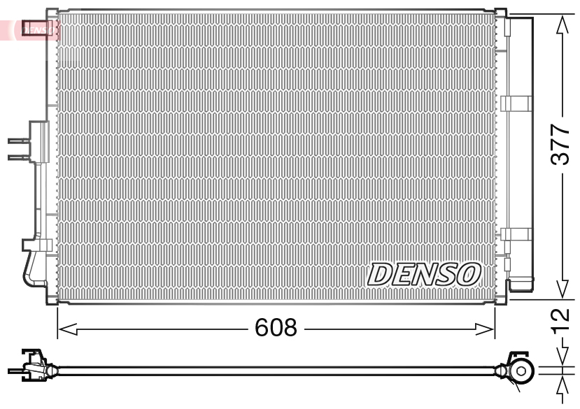 DENSO Kondensor, klimaanlæg dcn43003 for KIA
