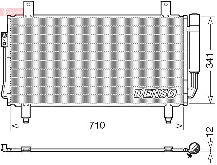 DENSO Kondensor, klimaanlæg dcn45006 for MITSUBISHI