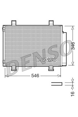 DENSO Kondensor, klimaanlæg dcn47001 for SUZUKI