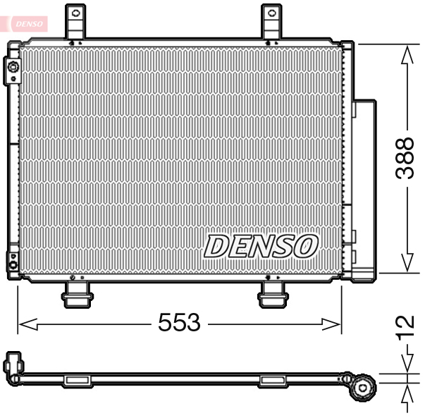 DENSO Kondensor, klimaanlæg dcn47007 for SUZUKI