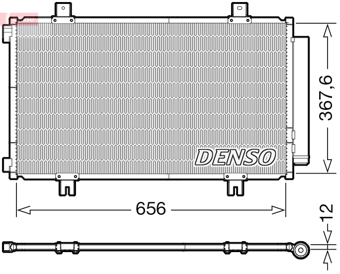 DENSO Kondensor, klimaanlæg dcn47009 for SUZUKI