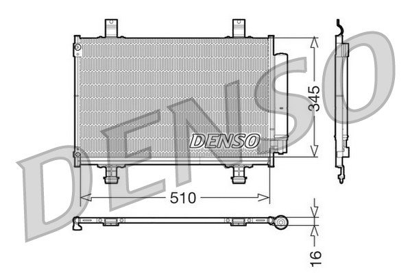 DENSO Kondensor, klimaanlæg dcn47010 for SUZUKI