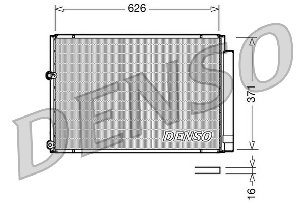 DENSO Kondensor, klimaanlæg dcn50018 for TOYOTA