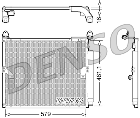 DENSO Kondensor, klimaanlæg dcn50019 for TOYOTA