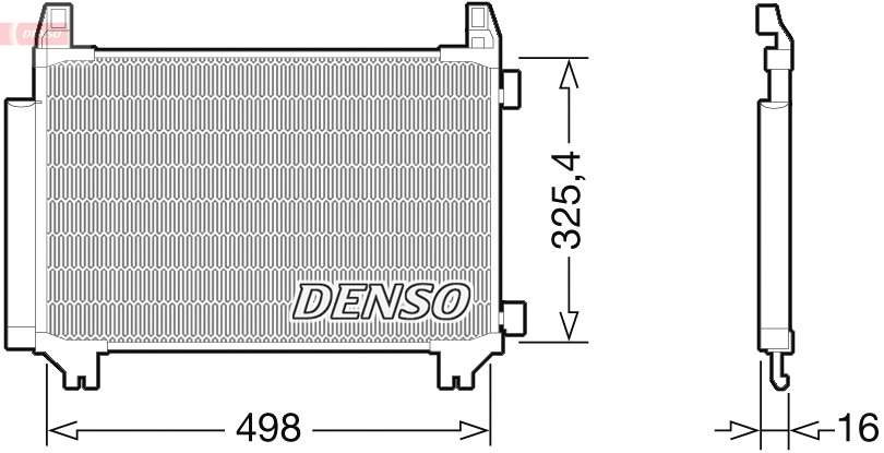 DENSO Kondensor, klimaanlæg dcn50028 for TOYOTA