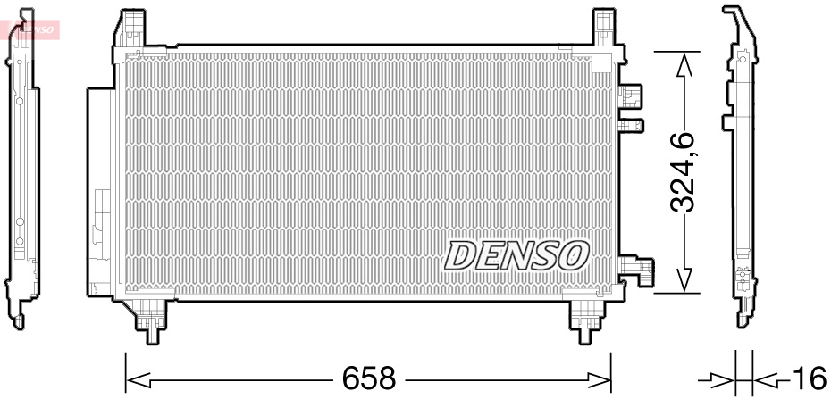 DENSO Kondensor, klimaanlæg dcn50046 for TOYOTA