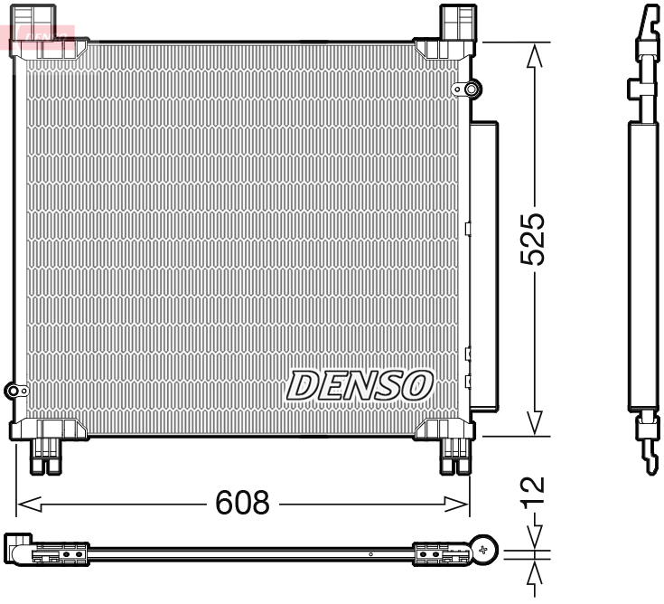 DENSO Kondensor, klimaanlæg dcn50050 for TOYOTA