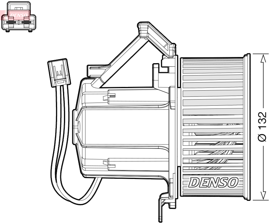 DENSO Kabineblæser dea02008 for AUDI
