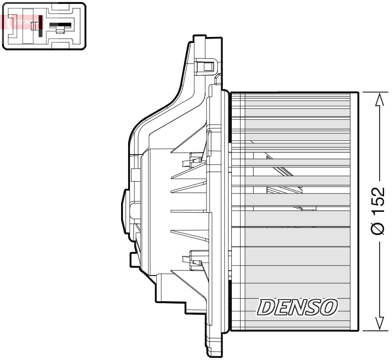 DENSO Kabineblæser dea41015 for HYUNDAI