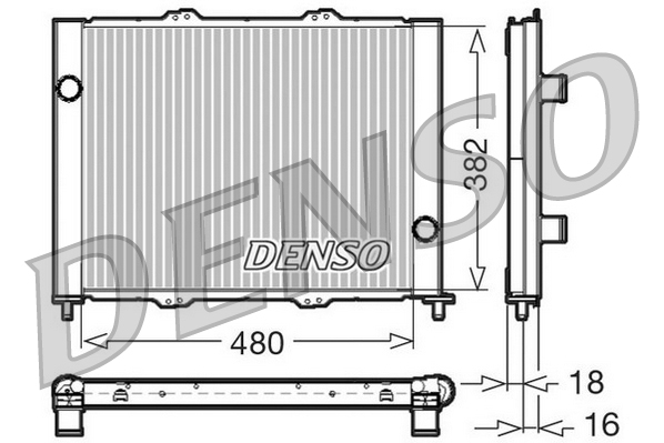 DENSO Kølemodul drm23099 for RENAULT