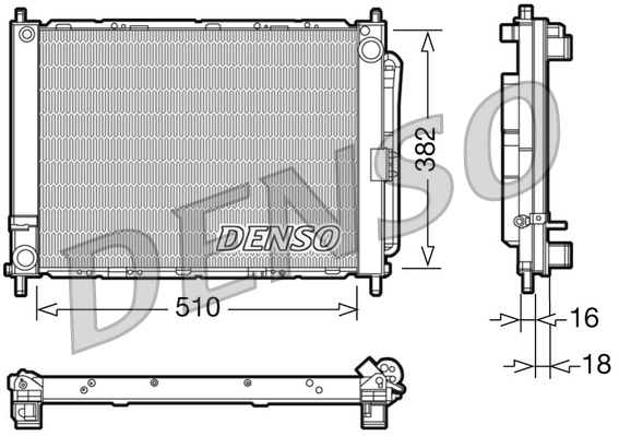 DENSO Kølemodul drm23102 for RENAULT