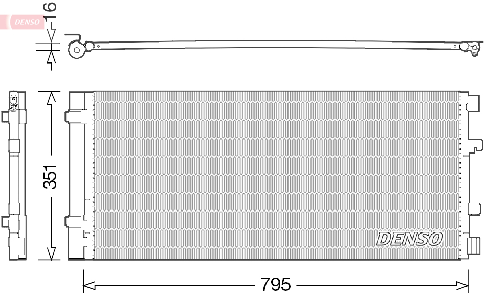 DENSO Kondensor, klimaanlæg dcn23037 for OPEL RENAULT NISSAN