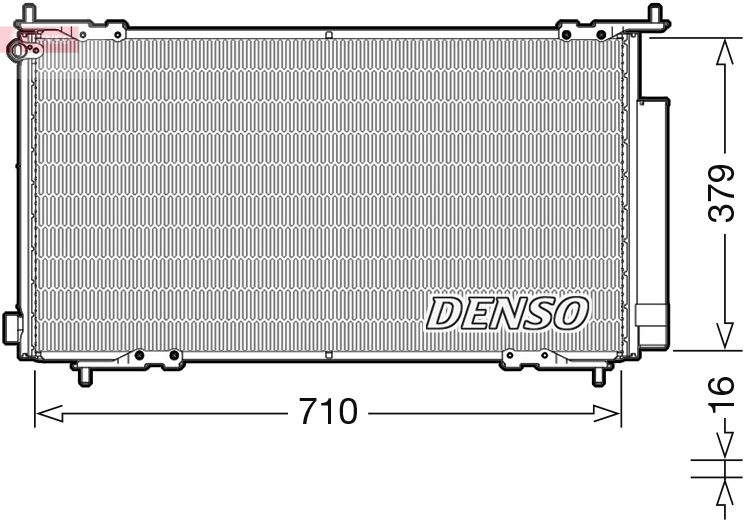 DENSO Kondensor, klimaanlæg dcn40015 for HONDA